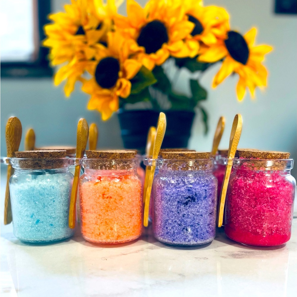 Handmade bath scrubs